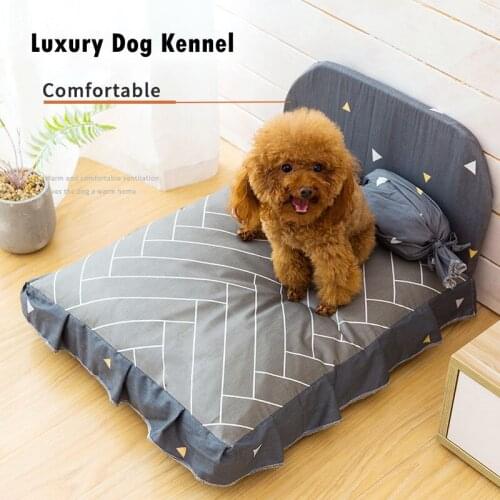 Luxury Dog Bed Cushion for Large Dog Washable Pet Beds Lounger for Dogs Cats Warm Puppy House Pad Cat Nest Sofa Mat for Animals