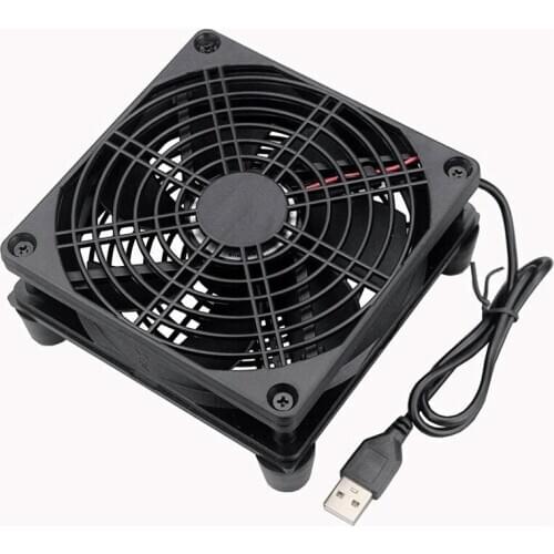 USB Fan for Cooling of Routers, TV Boxes, Microcomputers and Other Electronic Devices