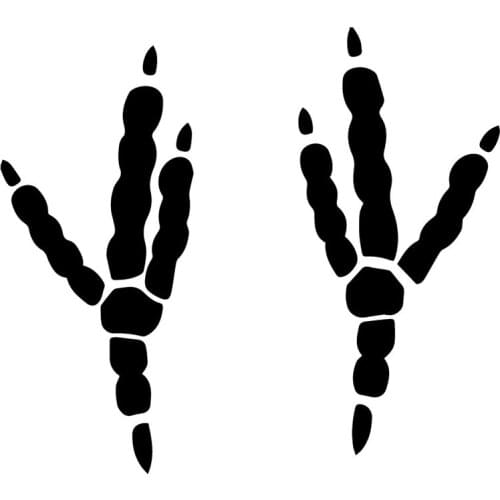 17.6X15.8CM Paw Print Animal Car Window Vinyl Decal Decoration Stickers