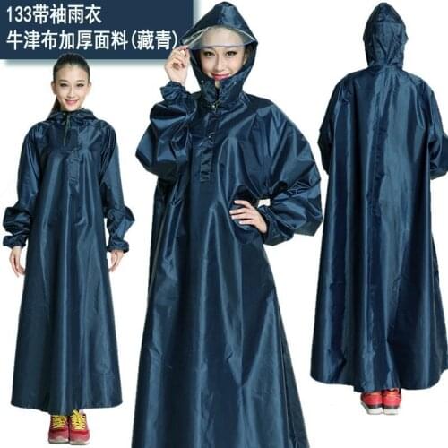 Waterproof Raincoat Fashion Motorcycle Cycling Poncho Tarp Plastic Long Raincoat Gabardina Mujer Household Products BD50RR