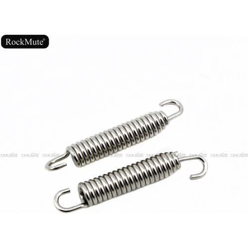 Expansion Chamber Manifold Link Pipe Exhaust Springs 2 pieces 1 pair Motorcycle Accessories Stainless Steel 60mm