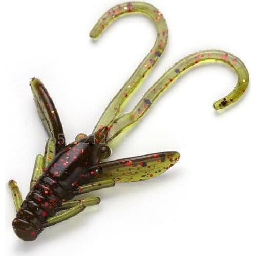 20Pcs Shrimp Soft Lure 4cm 0.8g Fishing Artificial Bait Soft Fishing Lure Lifelike Prawn Soft Shrimp Bait