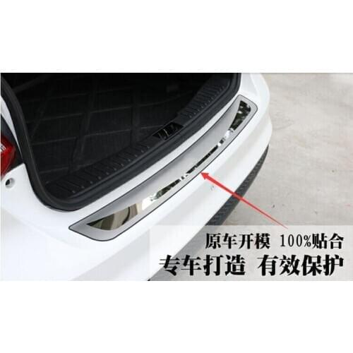 2012 For Ford Focus MK3 3 Sedan Rear Trunk Bumper Protector Cover Trim Tailgate Door Sill Stainless Steel Car Accessories