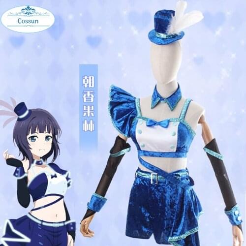 Anime! LoveLive! Asaka Karin Sweet Lovely Elegant Uniform Cosplay Costume Halloween Party Role Play Outfit For Women 2021 NEW