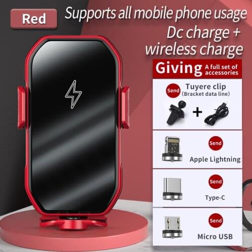 Magic Clip S8 Car Phone Holder Flexible Magnet Wireless Charging Magnetic Mobile Mount For Iphone Xiaomi Mi Samsung