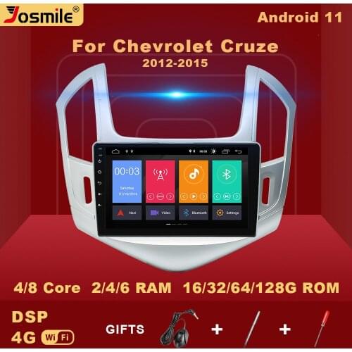 6G+128GB 2 din Android 11 Car Multimedia Video Player For Chevrolet Cruze 2012-2015 Radio Navigation GPS Stereo Carplay Wifi DSP