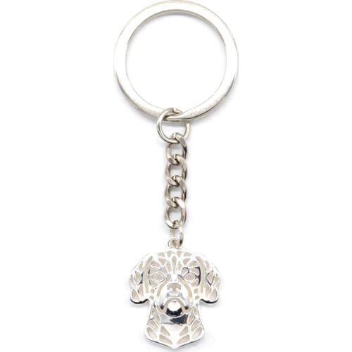 Ladies' Puggle Dog Pendant Key Chains Fashion Jewelry Alloy Dog Shaped Key Chains