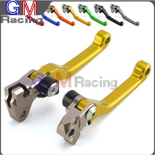 Motorcycle CNC Billet Pivot Foldable Brake Clutch Levers For SUZUKI RMZ250 RMZ 250 2005 2006 Dirt Bike Motocross