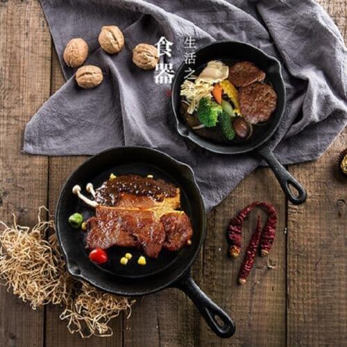 Pan cast iron kitchen fry pan kitchen cookware pot kettle thermos spoon induction discount sale