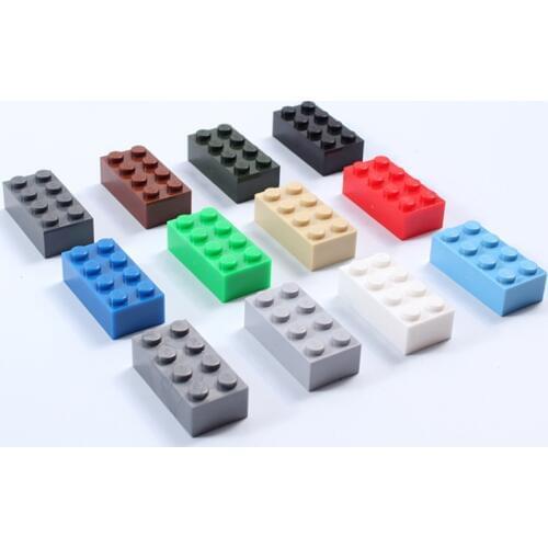 2x4 High Bricks DIY Building Blocks Enlighten MOC Building Block Toys For Kids Educational Creative Technic Blocks Particles
