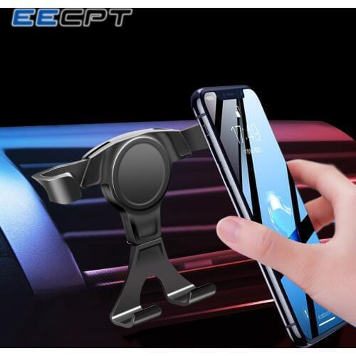 EECPT Gravity Car Phone Holder Air Vent Clip Mount Mobile Phone Holder for Phone in Car Stand Support for iPhone XS Samsung GPS