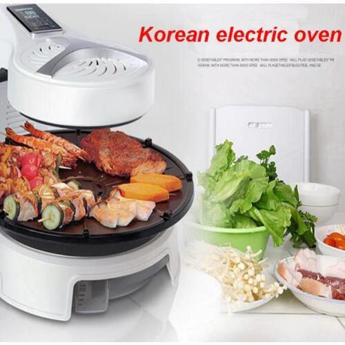 Electric Barbecue Pits Household Frying Oven Electric Roasting Pan Korean Grill Skillets Cooking Pot KQB-315