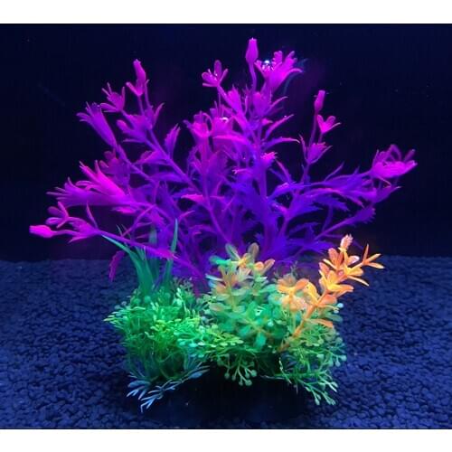 Artificial Underwater Plants Aquarium Fish Tank Decoration Green Purple Water Grass Viewing Decorations