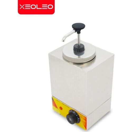 XEOLEO Commercial jam pump Sauce warmer Single pump sauce thermos machine Stainless steel Chocolate sauce bottle for winter 200w