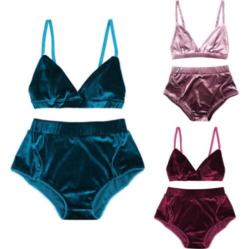 Sexy Women bra brief sets solid High Waist Underwear Lingerie Padded Push Up Bra Bandage Brassiere 2020 fashion Female bra sets