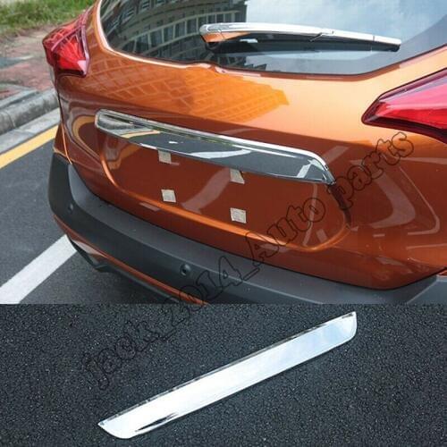 ABS Chrome Rear door trunk lid cover trim 1pcs Fit For Nissan Kicks 2017-2018