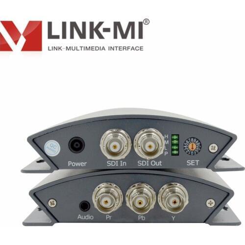 LINK-MI PSY01 Professional SD/HD/3G SDI to YPbPr Converter Audio control DIP Switch BNC Connector input signal adaptively