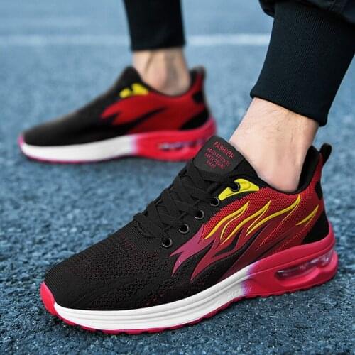 Men 2020 Fashion Sneakers Air Cushion Mesh Running Shoes Women Footwear Mens Casual Sport Shoes Size 45 Shoes Breathe Mesh Shoes