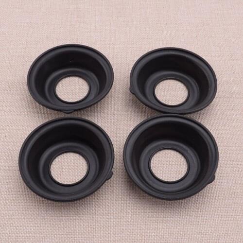 4PCS Black Rubber Carburetor Repair Kit Plunger Diaphragm fit for Yamaha XJ650 L Seca Turbo 650 1982 1983