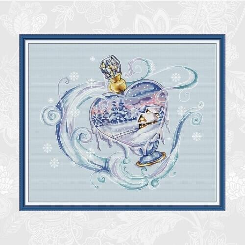 Freezing Season Pattern Cross Stitch Kits Counted 14CT Printed 11CT DIY Handmade Decoration Painting Embroidery Needlework Sets