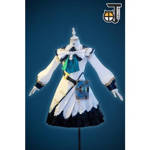 New cosplay costume Genshin Impact Barbara five stars Christmas lovely full set dress