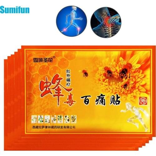 10/20Pcs Bee Venom Rheumatoid Arthritis Joint Pain Patches Pain Relief Orthopedic Arthritis Medical Neck Back Body Massager