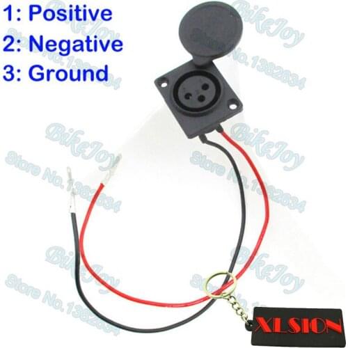 XLR Charging Port Socket For Currie GT Schwinn Ezip Izip EVO 500 800 1000 Scooter Schwinn S750 Razor MX650 Dirt Rocket