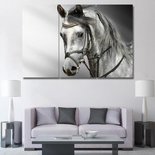 HD modern decorative painting horse oil painting wall art canvas painting poster and printed for living room decoration painti