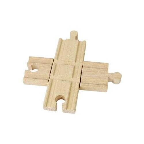 EDWONE -Crosee Track 13.5CM Thomas Wooden Train Track Railway Accessories Suit for Thoma Brio Wood ToyS