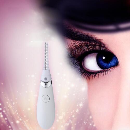 Mini USB Rechargeable Electric Heated Eyelash Long-Lasting Electric Ironing Eyelash Curler Device 2 Colors