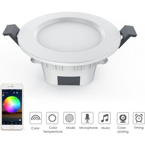 Bluetooth WiFi Smart Downlight Recessed LED Light Bulb 4.5W Power Saving White & Warm Light Apps Control for Andriod iOS phone