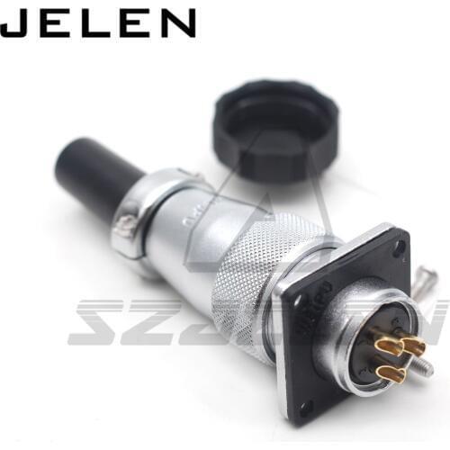 WEIPU WS20 serie 2 3 4 5 7 9 10 12 pin plug socket connector Metal waterproof connector, LED wire signal male and female ip67