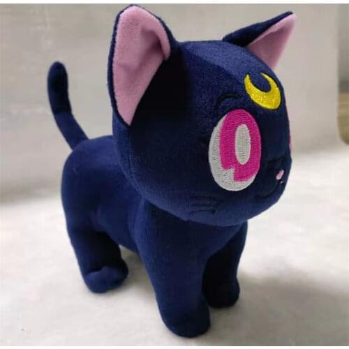 Japan Anime Cartoon Luna Cat Plush Toy Stuffed Dolls 20cm Kawaii Gift