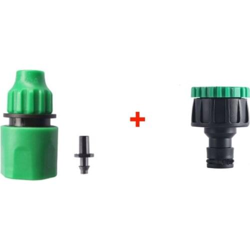 1 Set Quick Coupling Adapter with 4/7mm Hose Connector Drip Tape for Garden Irrigation Plastic Quick Connector Kits