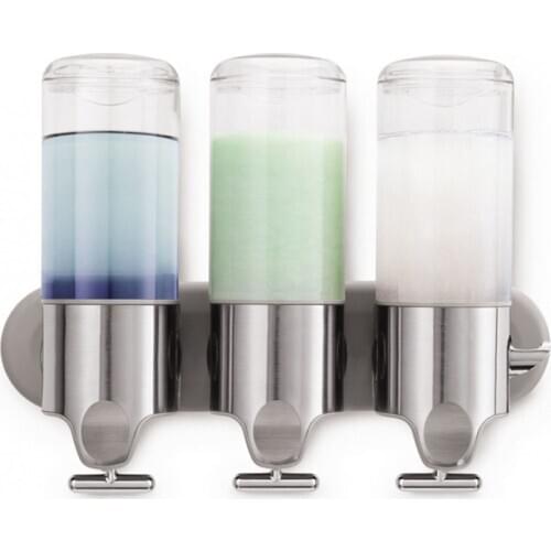 500/1000/1500ML Stainless Steel Liquid Soap Dispenser Wall Mounted Shower Gel Hand Soap Shampoo Dispenser for Kitchen Bathroom