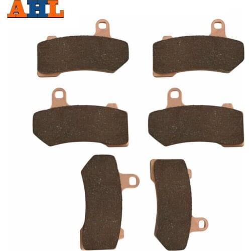 3 Pairs Sintered Motorcycle Brake Pad For HARLEY FLHR FLTR FLTRX FLTRU FLHTC FLHTCU FLHT FLHX (2008-2014)