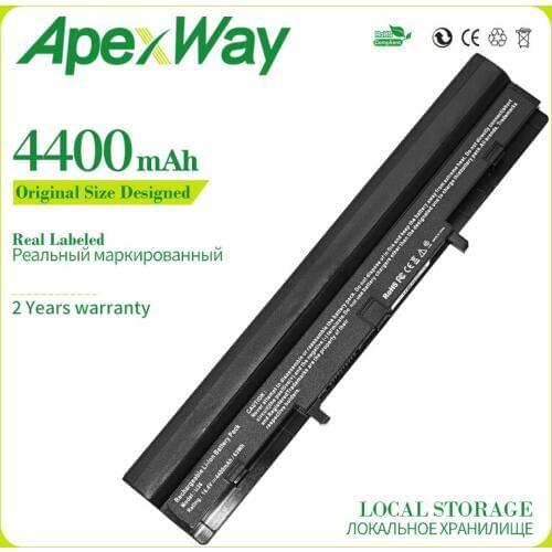 Apexway 8 cell 4400mAh 14.4v laptop battery for Asus 4INR18/65 4INR18/65-2 A41-U36 A42-U36 U36 U36J U36JC U36S U36SD