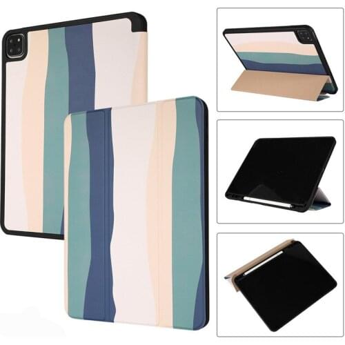 For iPad 6th Genearton Case with Pencil Holder Camouflage Tablet Cover for Funda iPad 5 6 9.7 2018 2017 Air 2 1 Case Coque