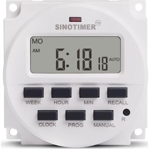 DC 12V AC LCD 7 Days Programmable Timer Switch Countdown Time Time Relay Control new