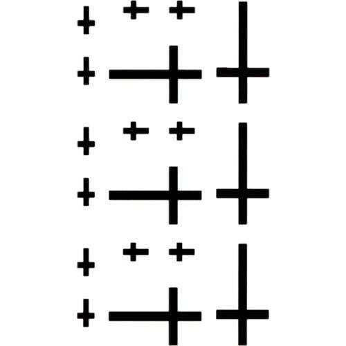 Exclusive cross waterproof temporary tattoos men and women rings personalized small cross body feminino sleeve tatoo sticker