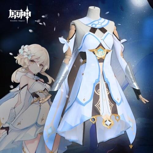 Game Cosplay Genshin Impact Halloween Cosplay Genshin Impact Traveler Lumine Full Set Costume Cosplay Dress Up Costume