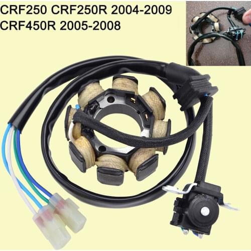 Stator Coil for Honda CRF250 CRF250R 2004-2009 CRF450R 2005-2008 / 31120-KRN-670 31120-MEN-730 31120-MEN-731 CRF 250 R 450R