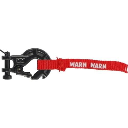 RC Car Winch Hook with Winch Pull Strap Tags Decoration for 1/10 RC Crawler Car Axial SCX10 Traxxas TRX4 RC4WD Parts