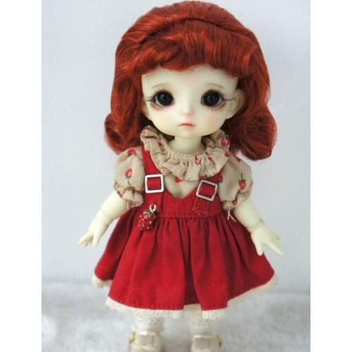 BJD Wigs JD006 5-6inch 13-15CM Synthetic Mohair Doll Wig Retro Hepburn 1/8 Lati Yellow Doll accessories