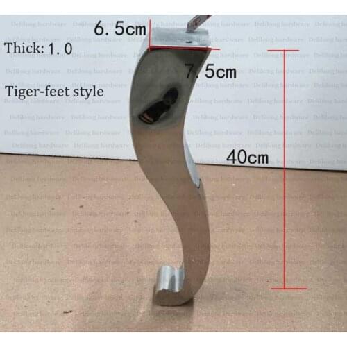 Stainless steel coffee table legs sofa table foot furniture accessories height 40cm