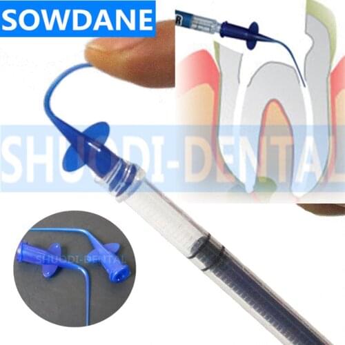 Disposable Irrigation Rinse Tips Dental teeth whitening Flexible Composite Resin Rinse Tip Endo Soft Needle