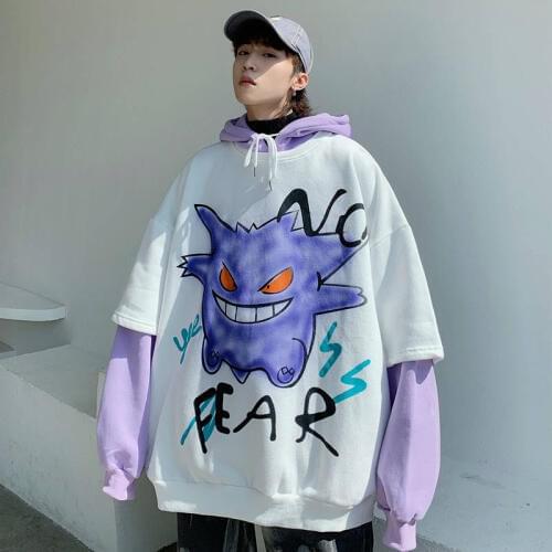 Autumn Winter Mens Hoodies Karajuku Trendy Slouch Pullover Streetwear Long Sleeves Sweatshirt 2020 Hot Sale New-Fashion Tops