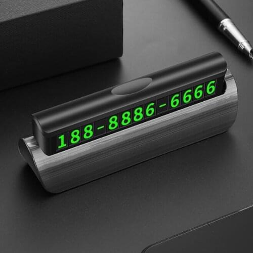 Hidden Luminous Car Phone Number Plate Car Sticker Night Light Phone Number In The Car For Car Styling Temporary Parking Card