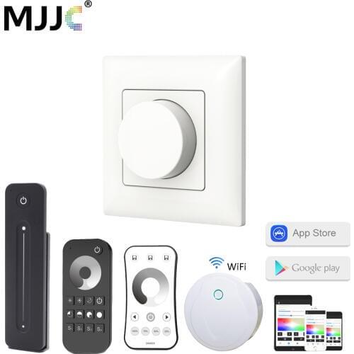 LED Dimmer 220V 230V 110V AC Wireless 2.4G RF Remote Controller Dimmable Wifi Smart LED Lamp Bulb Knob Triac Dimmer Light Switch