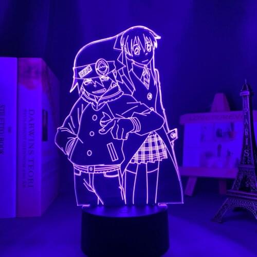 Anime Led Light Soul Eater for Bedroom Decorative Night Light Birthday Gift Kids Room 3d Table Lamp Manga Soul Eater